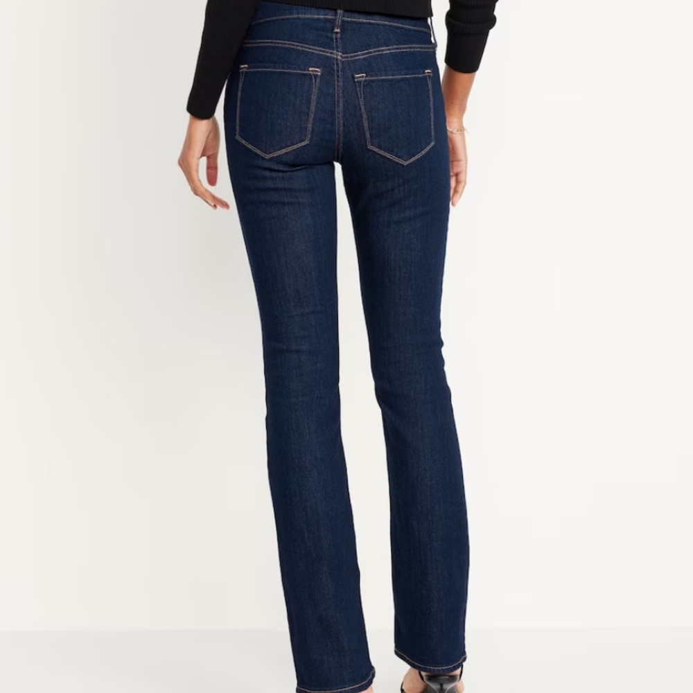 NIB Old Navy Mid-Rise Wow Boot-Cut Jeans in dark wash